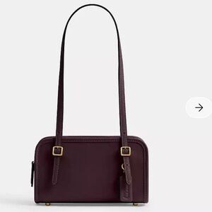 Coach Burgundy Swing Zip Bag